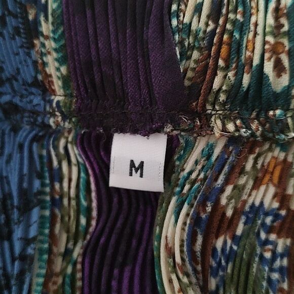 Multicolor multi print upper ribbed skirt  Sz M - Picture 5 of 5